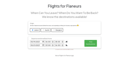 Flights For Flaneurs image