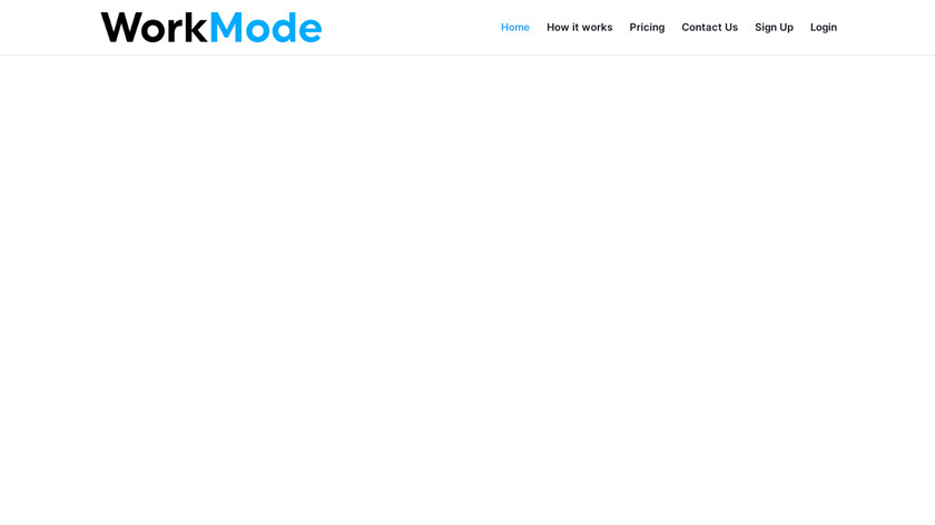 WorkMode Body Doubling App Landing Page