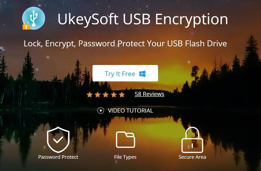 UkeySoft USB Encryption Landing Page