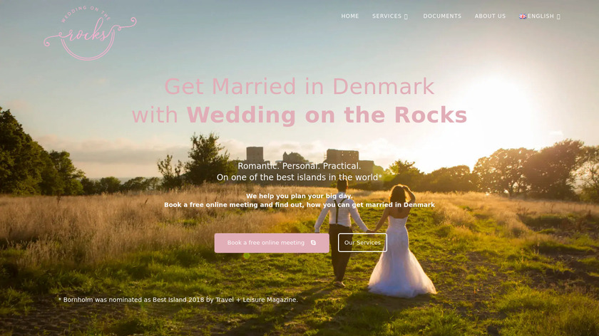Wedding on the Rocks Landing Page