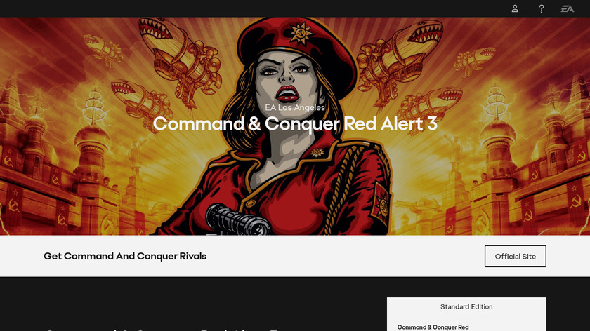 Command&Conquer Red Alert 3 Landing Page