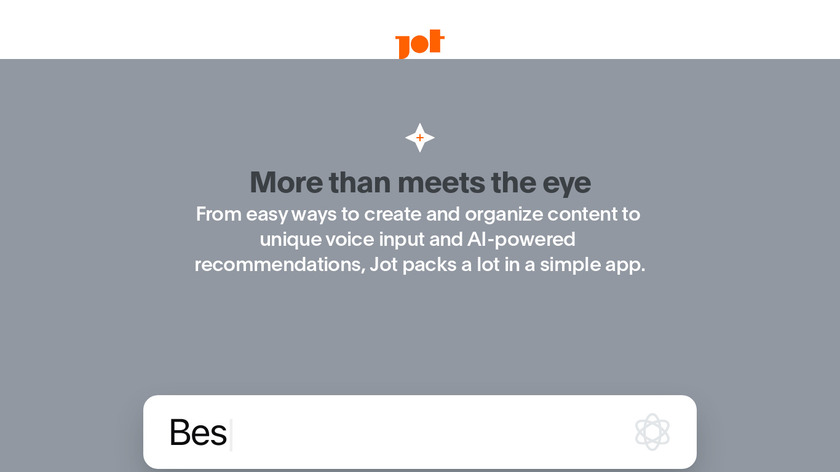 Jot AI Landing Page