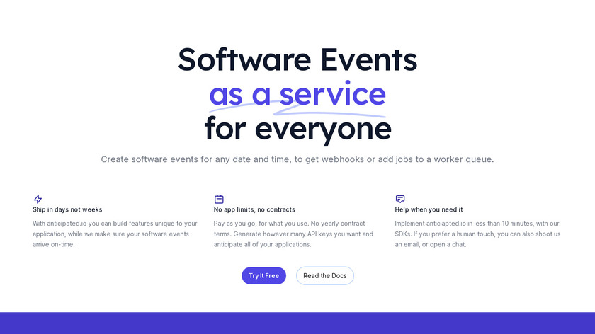 anticipated.io Landing Page