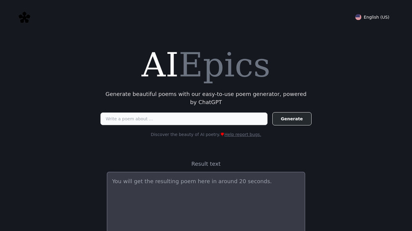 AIEpics Landing Page
