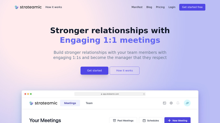 Strateamic Landing Page