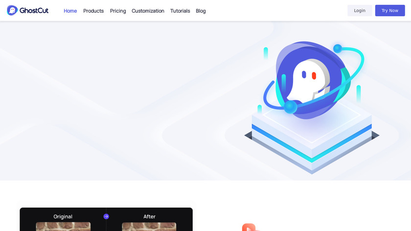 GhostCut Landing Page