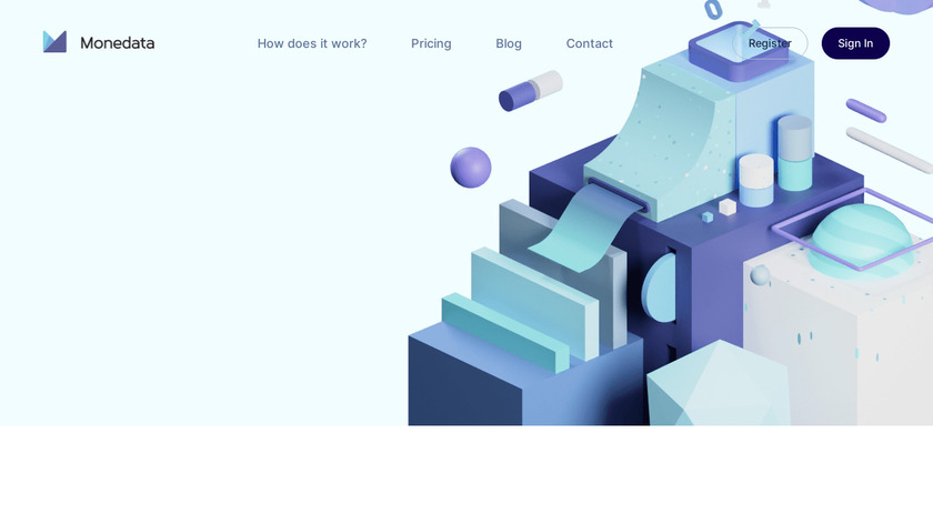 Monedata Landing Page