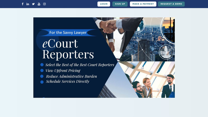 eCourt Reporters Landing Page