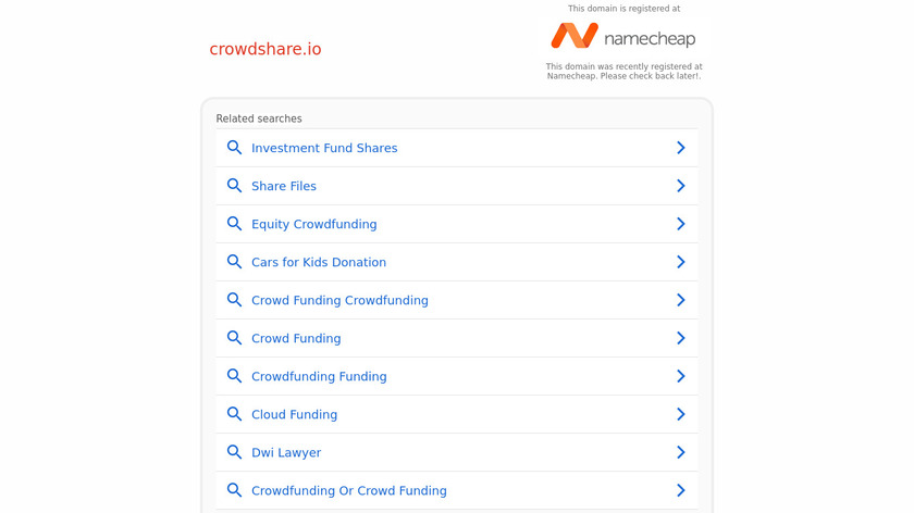 Crowdshare Landing Page