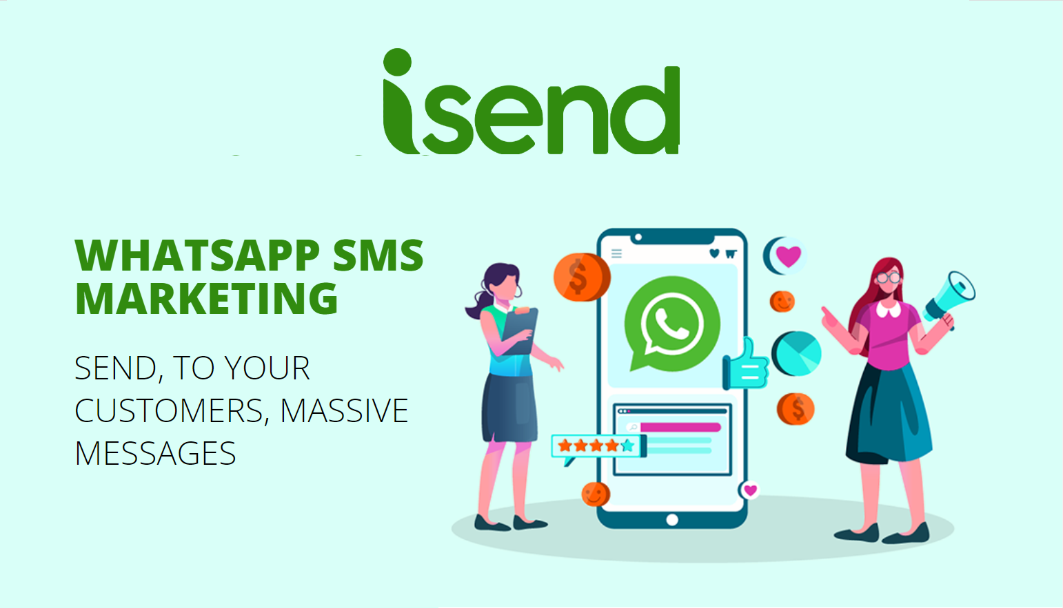 iSend Live Landing page
