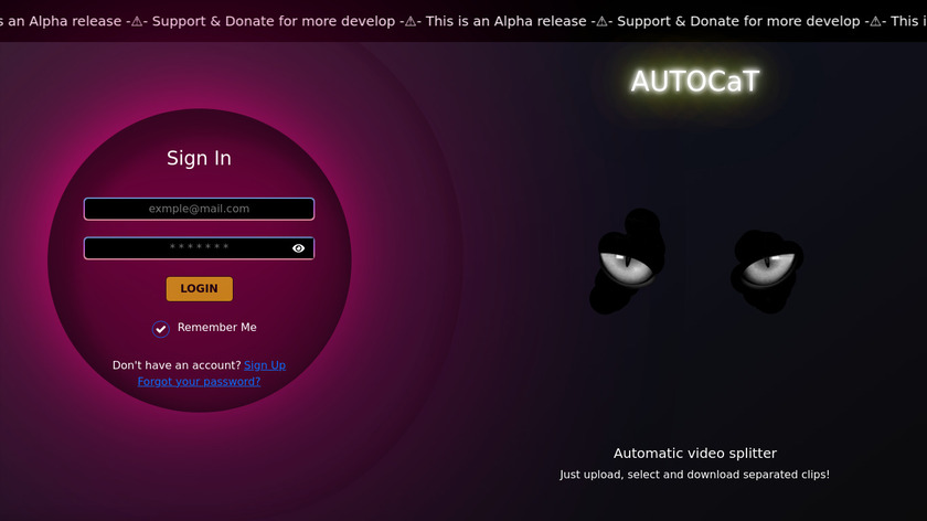AutoCat Landing Page