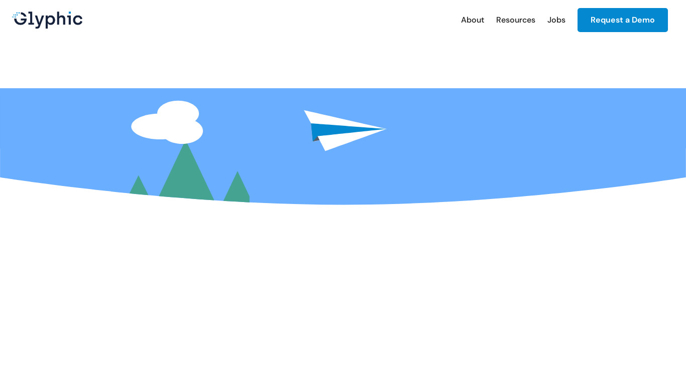 Glyphic Software Landing page