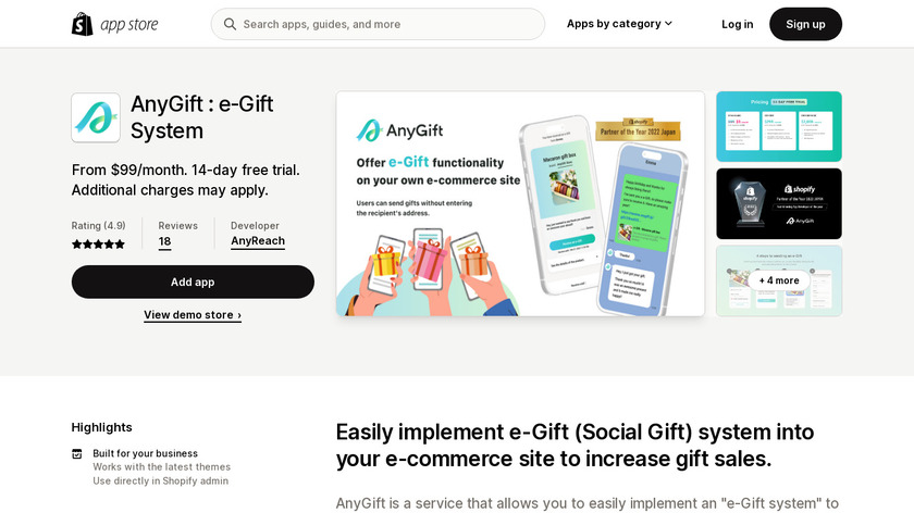 AnyGift Landing Page