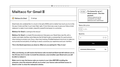 Mailtaco for Gmail screenshot