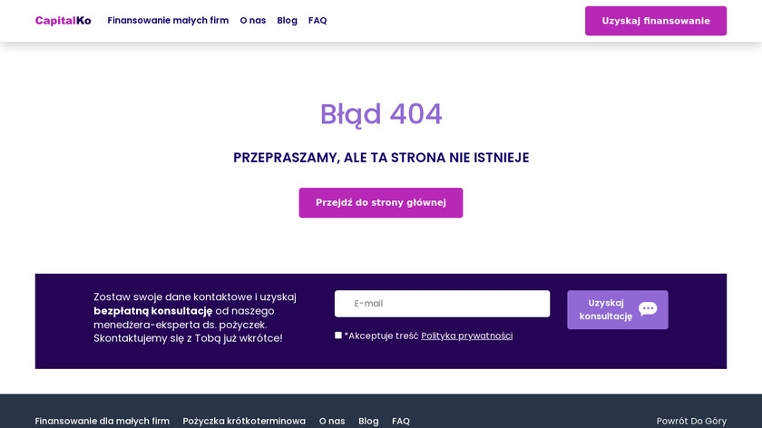Capitalko Landing Page
