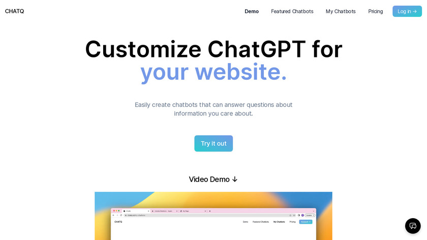 ChatQ Landing Page
