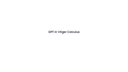 Vtiger Calculus GPT image