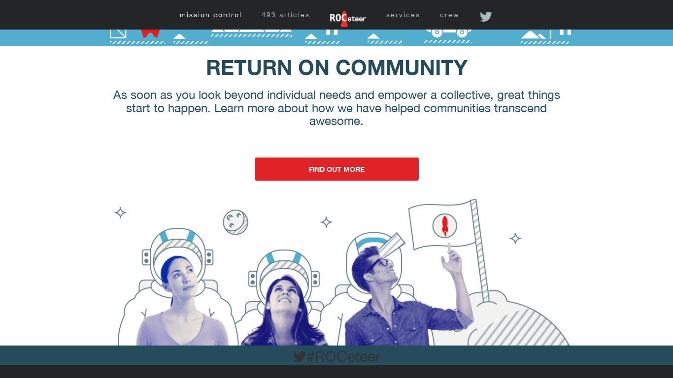 ROCeteer Landing page