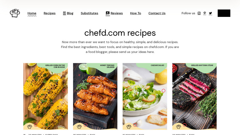 Chef'd Landing Page