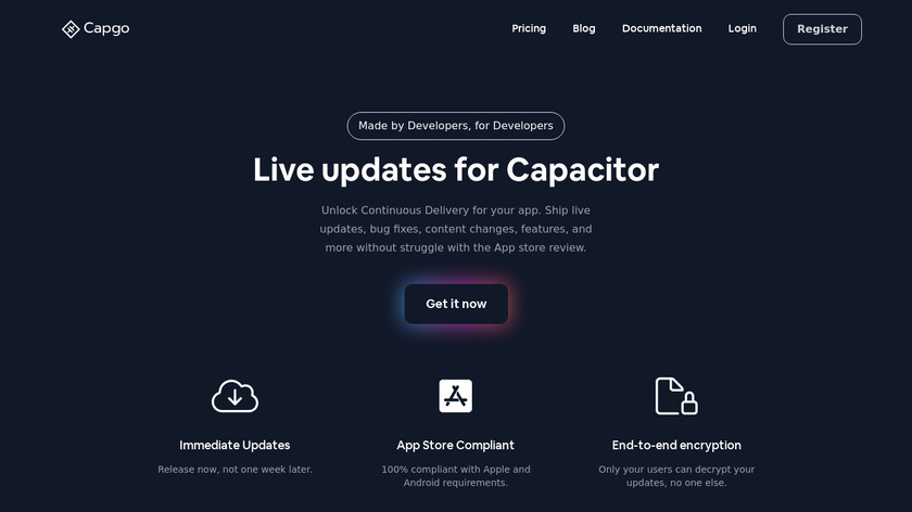 Capgo Landing Page
