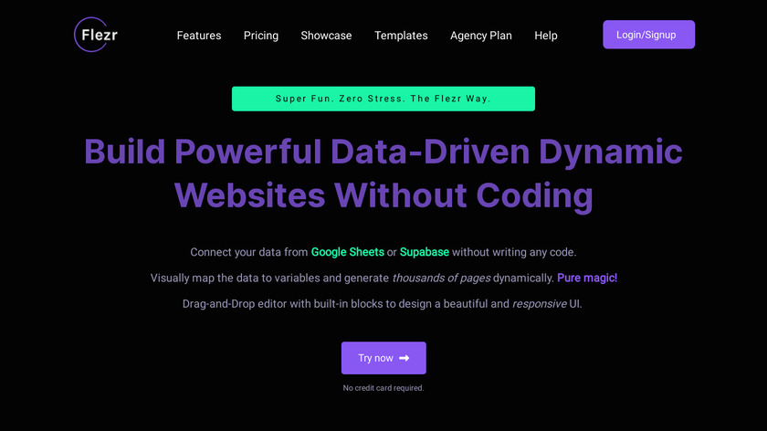 Flezr Landing Page