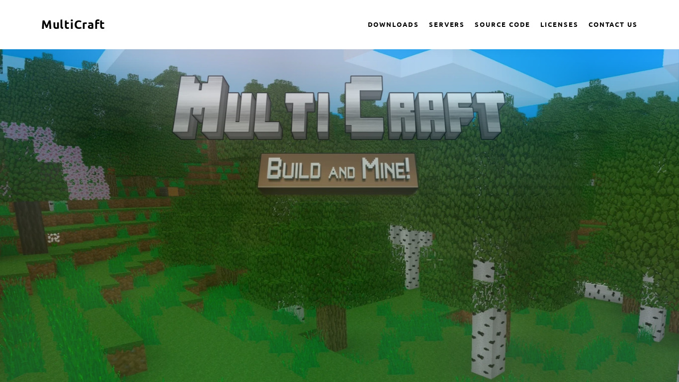 MultiCraft ? Build and Mine! Landing page