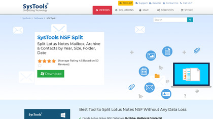 SysTools NSF Split Tool image