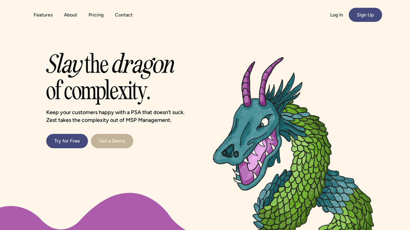 Zest MSP Landing Page
