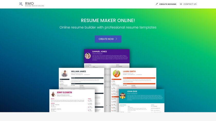ResumeMaker.Online v2.0 Landing Page