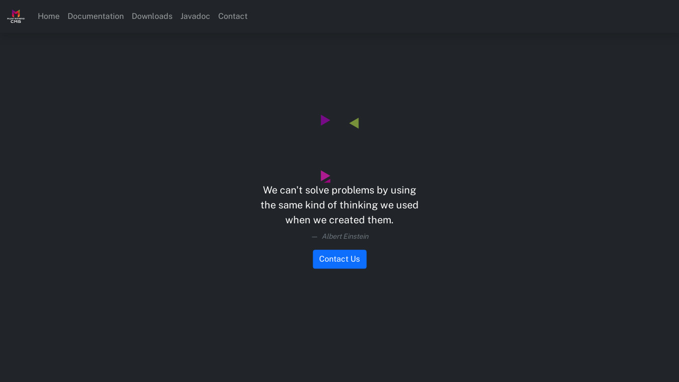 MastermindCMS Landing page