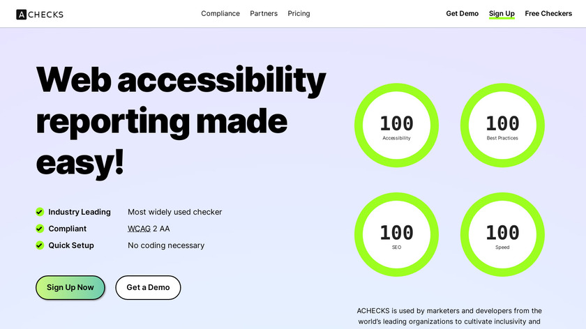 ACHECKS Landing Page