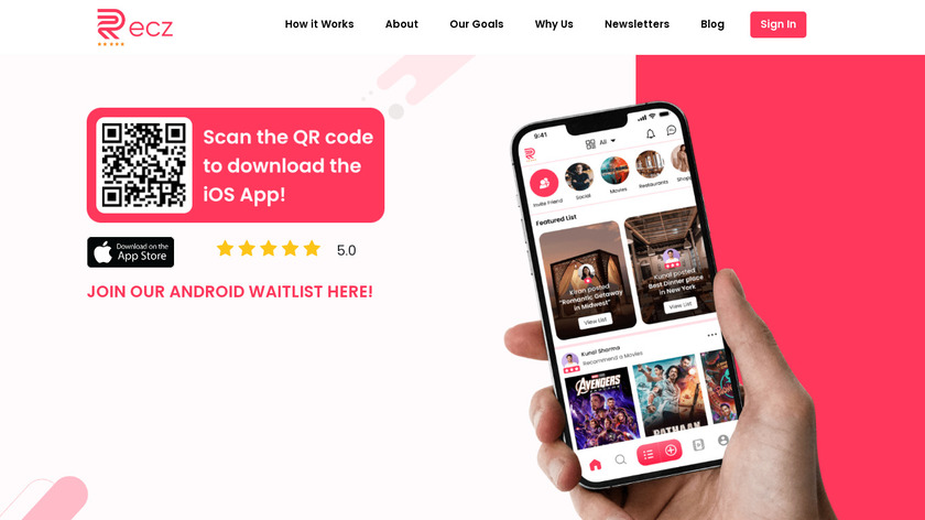 Recz Landing Page