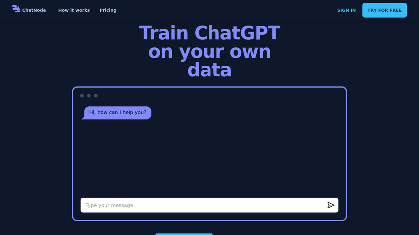 ChatNode AI Landing Page