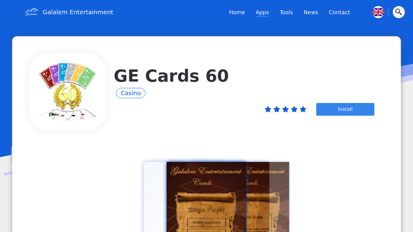 GE Cards 60 Landing Page
