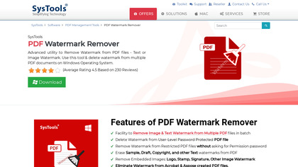 SysTools PDF Watermark Remover image