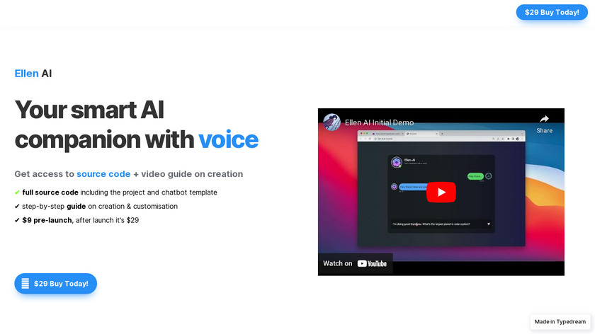 Ellen AI Landing Page