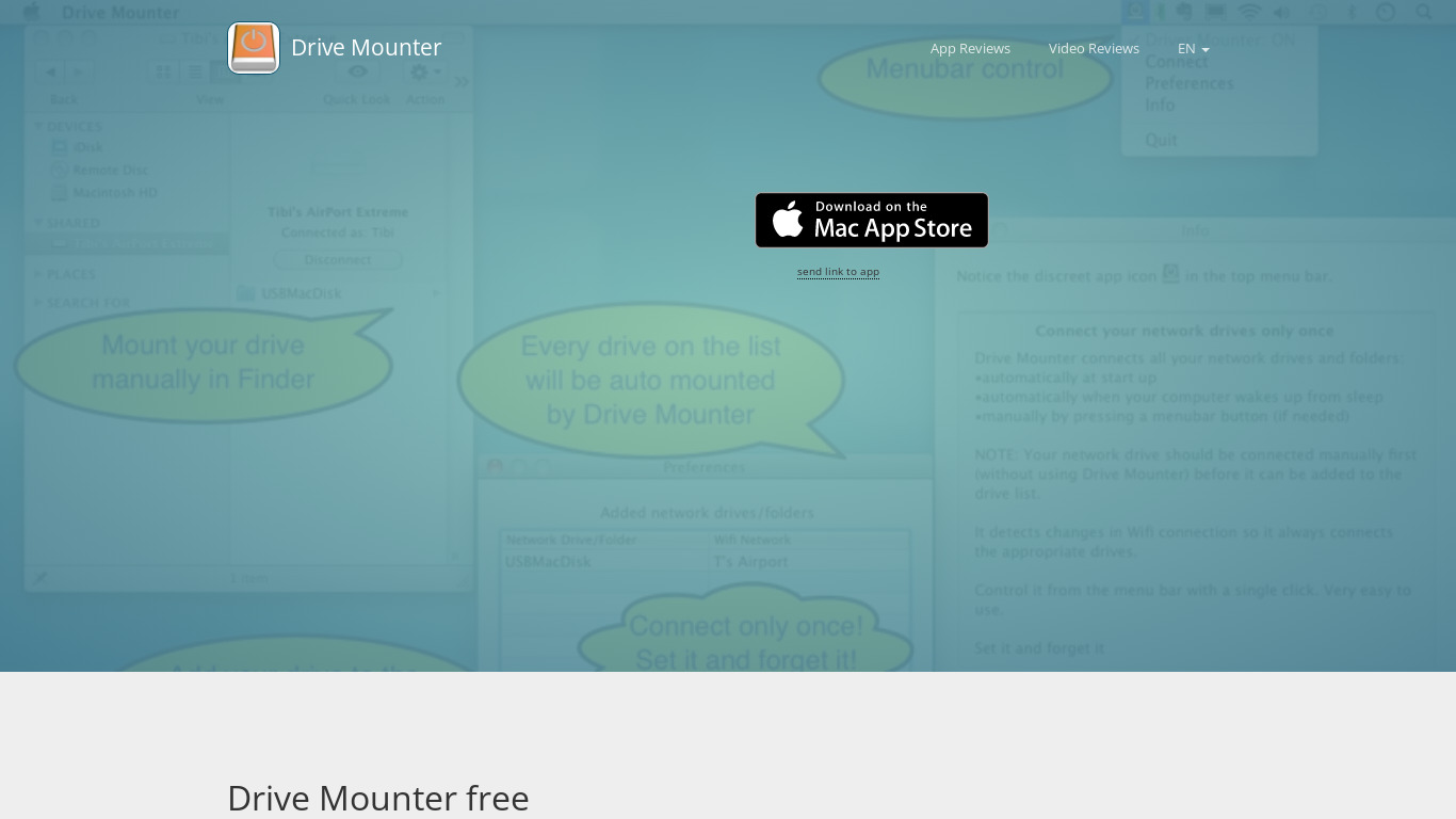 Drive Mounter free Landing page