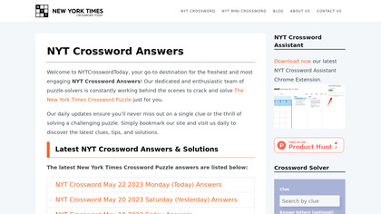 NYT Crossword Assistant image