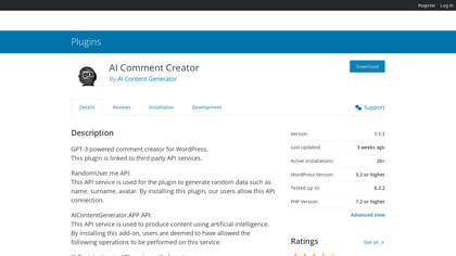 AI Comment Creator for Wordpress image