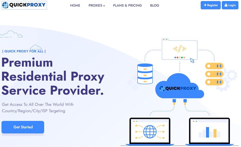 QuickProxy.io Landing Page
