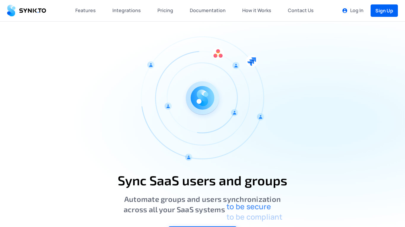 synk.to Landing page