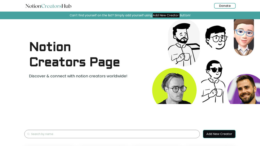 NotionCreatorsHub Landing Page