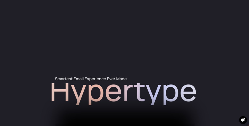 Hypertype Landing Page