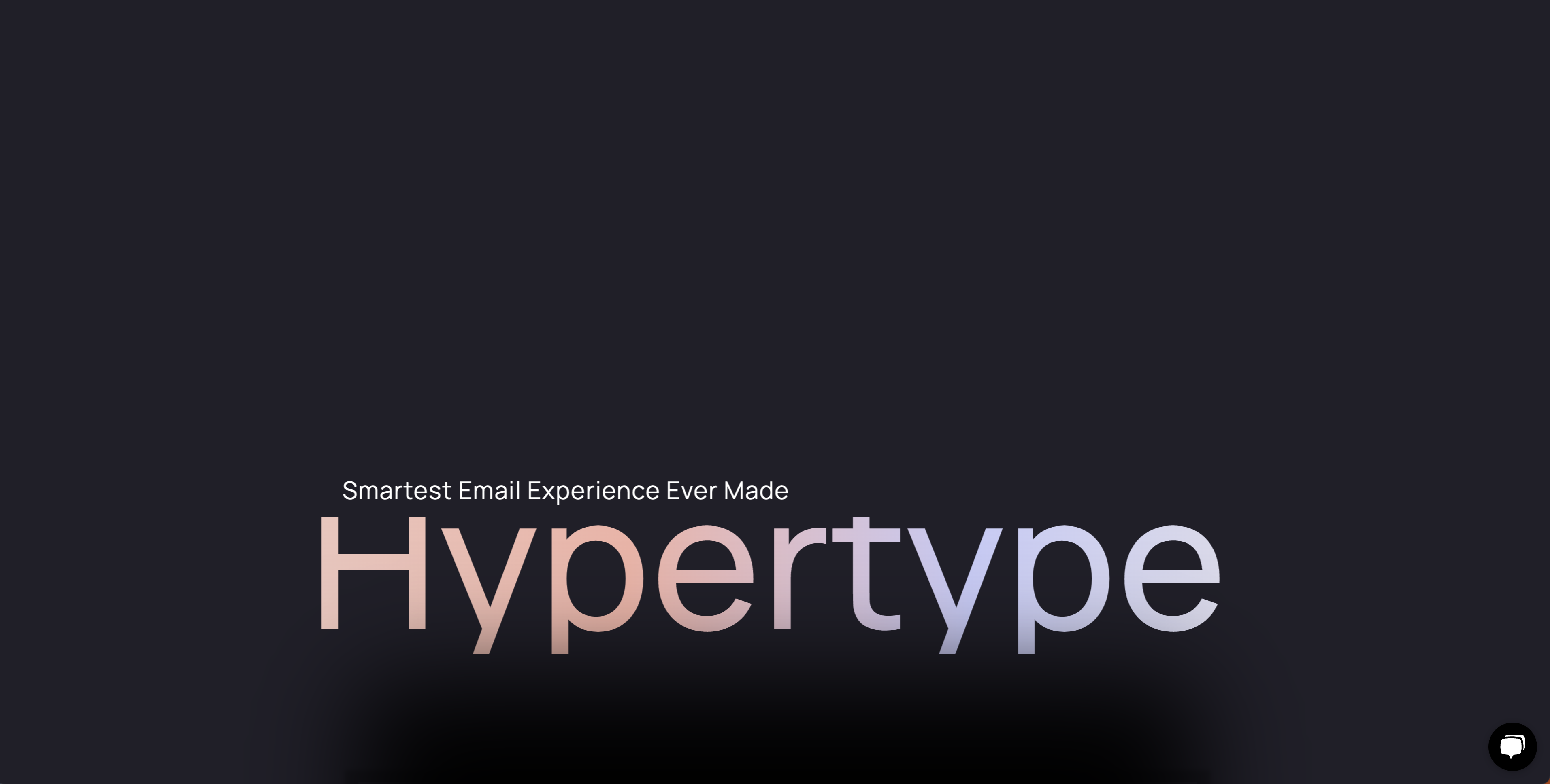 Hypertype Landing page