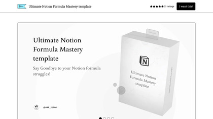 Notion Formula Workbook image