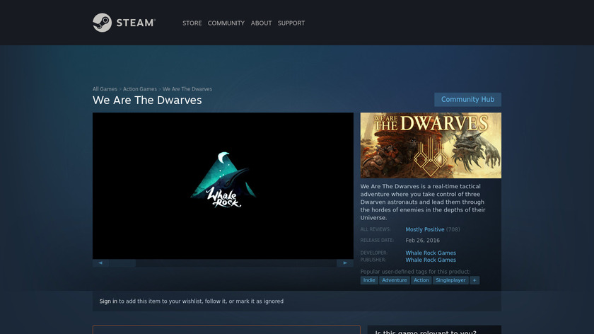 We Are The Dwarves Landing Page