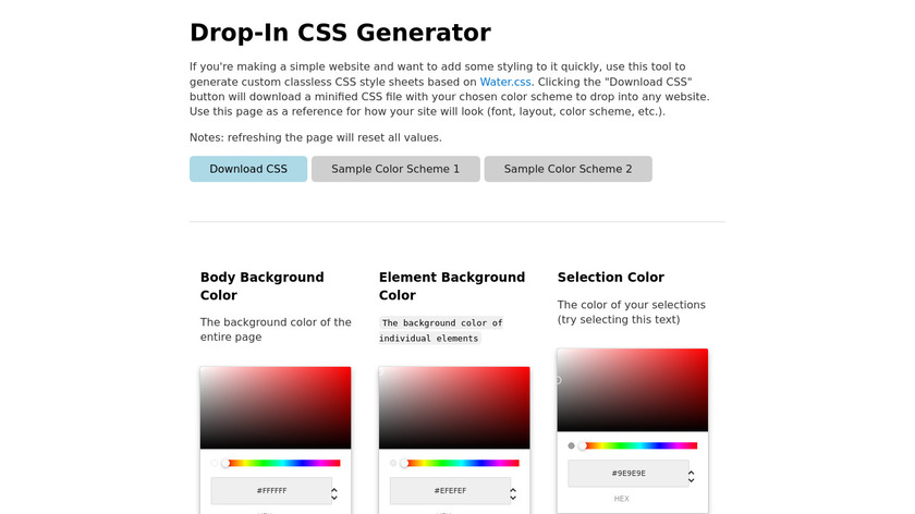 Drop-In CSS Landing Page