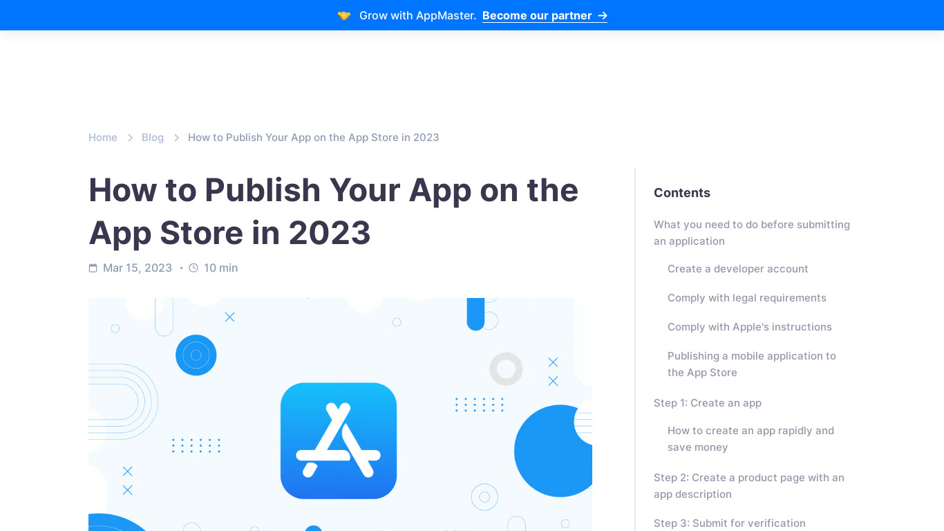 Readminder for iOS Landing page