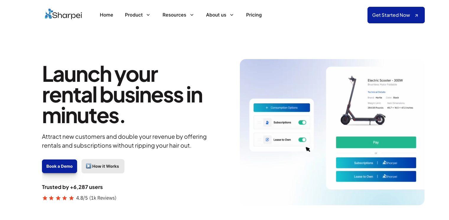 Sharpei Landing page