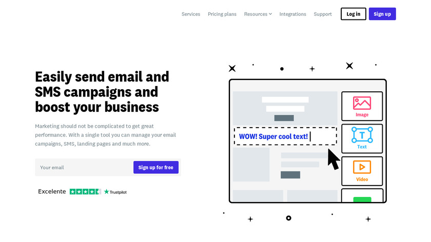 Acumbamail Landing Page